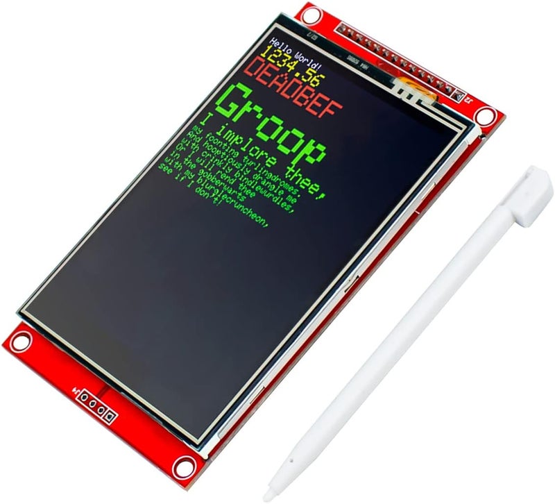 Hosyond وحدة عرض شاشة تعمل باللمس TFT LCD بحجم 3.5 بوصة 480x320 SPI تسلسلي ILI9488 مع قلم اللمس متوافقة مع لوحة تطوير Arduino R3/Mega2560 - Image 1